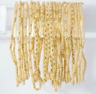 Stretch Seed Bead Solid Game Day Bracelets