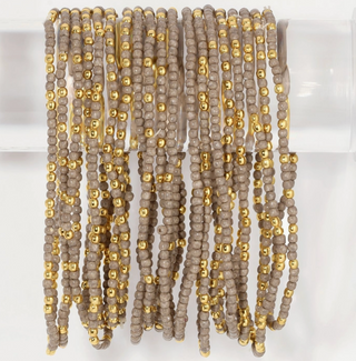 Stretch Seed Bead Solid Game Day Bracelets
