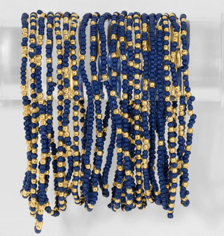 Stretch Seed Bead Solid Game Day Bracelets