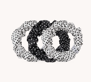 Polka Dot Party Large Silk Scrunchies