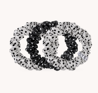 Polka Dot Party Small Silk Scrunchies