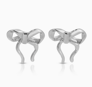 Sweet Bows Earrings | Silver