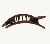 Truly Taupe Quilted Large Flat Rectangle Hair Clip