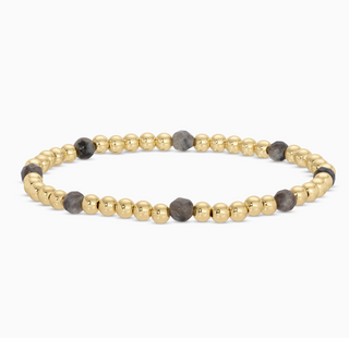 Stretch Beaded Bracelet with Stone Accents